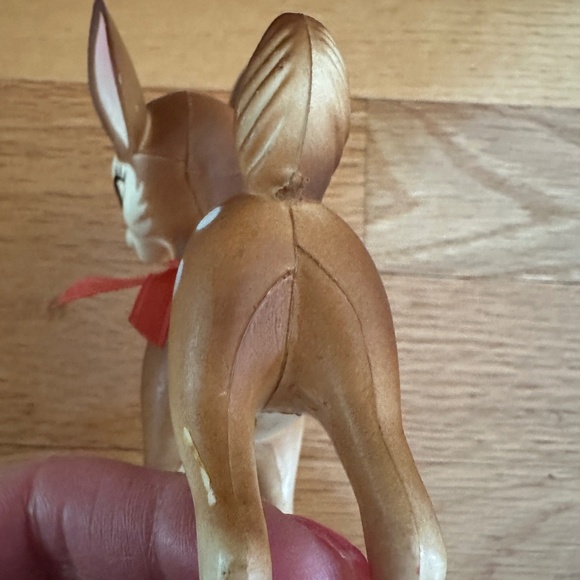 Vintage Bambi Deer Buck Hard Plastic Figure Bell Made in Hong Kong - Picture 15 of 16